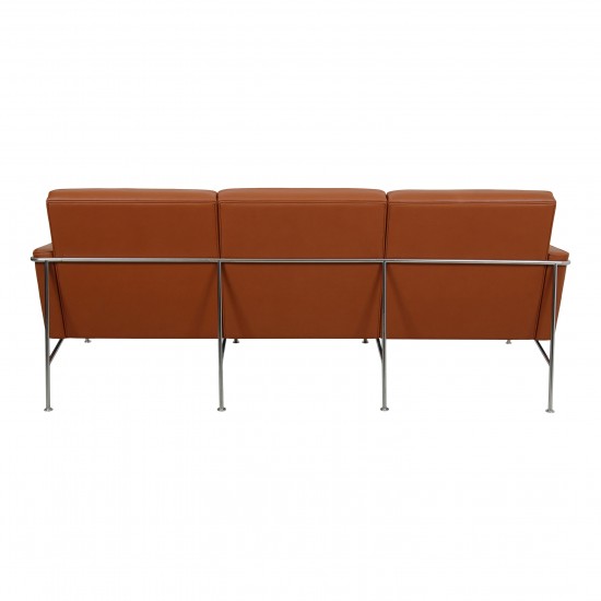 Arne Jacobsen 3 person Airport sofa newly upholstered with walnut